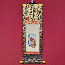 Japanese Keizan Jōkin Sōtō Zen Buddhist Hanging Scroll Hand-Painted Silk picture