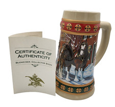 2013 Budweiser Holiday Stein with Certificate of Authenticity picture