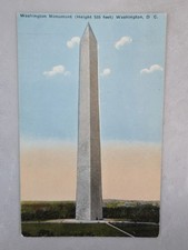 Washington Monument US Government Washington DC Vintage Color Postcard picture