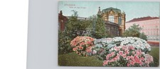 Dresden Germany Zwinger Palace Garden Colorful Flowers Postcard c1910 picture