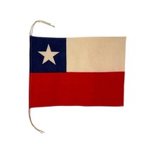 Vintage Cotton Flag of Chile 10 X 14”   picture