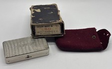 Becton Dickinson Glass Syringe Outfit Nickel Silver Case Orig Box picture