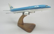 Boeing B-737 KLM Airlines Airplane Wood Model Replica SML  picture