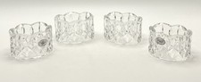 Gorham Lead Crystal Napkin Rings Set of 4 Made in Germany picture