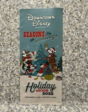 Downtown Disney District Season’s Greetings Holiday Guide Map 2022 Disneyland picture