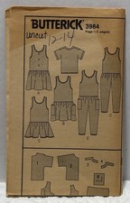 Butterick 3984 Size 12-14 Jumper, Jumpsuit, Top *PREOWNED* UNUSED picture