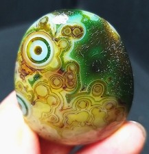 Rare 34.3G Natural Gobi Agate Eyes Agate/stone Madagascar A4994 picture