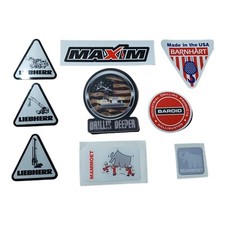 9 Lot Liebherr Baroid Mammoet Stickers Iron Workers Oilfield Union Workers P79 picture