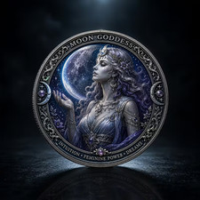 Moon Goddess Coin Intuition Collectible Commemorative Sexy 1-pc picture