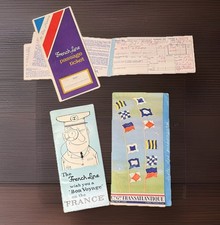 1969 SS France Passenger Ticket Bon Voyage Guide & Passenger List Archive  picture