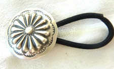 NEW Navajo 925 Sterling Silver Pony Tail Hair Wrap Band 1 3/8