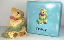 Teddy Bear Figurine Baby Boyds For the Nursery Large Cuddletime Vintage 2004 picture