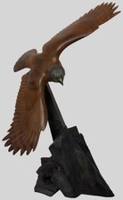 Big Sky Carvers Ken White Bald Eagle Sculpture Masters Edition Signed 2002 picture
