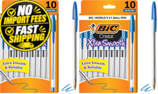 BIC Ballpoint Pen, Medium Point, Blue | 10 Count (Pack of 2), Ink picture