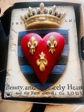 Sid Dickens # T-390 “Armour” Heart & Crown Memory Block Retired 3D Raised Relief picture