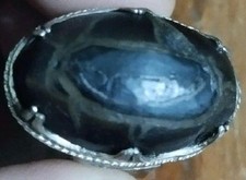 Jamal agate Tarikan Alam stone in ring positif energy natural amulet picture
