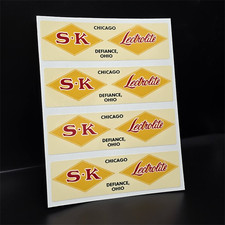 SK Lectrolite Tools 1950s-60s Vintage Style DECALS, 3.75 Inch Vinyl STICKERS x 4 picture