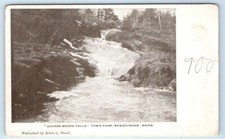 Sucker Brook Falls - Town Farm - Bowdoinham - MAINE Postcard picture