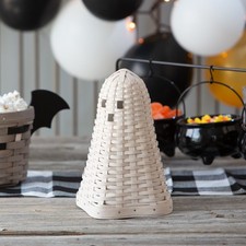 Dresden & Company- LARGE WOVEN GHOST Basket -Halloween 2026-Longaberger Weavers picture