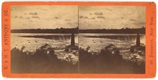 NEW YORK STEREOVIEW - Niagara Falls - Horseshoe Falls - E&HT Anthony 1870s picture