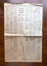 1961 LA Times Newspaper Cold War Space Race Aerospace Ads Lockheed Hughes NASA picture