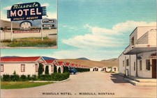 Missoula Motel Missoula Montana MT UNP Linen Postcard C29 picture