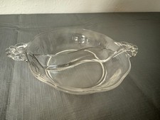Vintage Clear FOSTORIA LAFAYETTE Divided Relish Dish With Handles picture