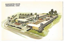 Inglewood California c1950's Manchester House, hotel, closed picture