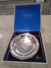1971 Franklin Mint Sterling Silver Christmas Plate picture