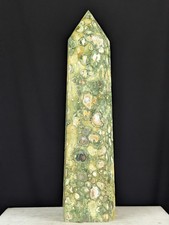 Rainforest Jasper Tower Crystal Gemstone Large Big Point Chakra Reiki picture