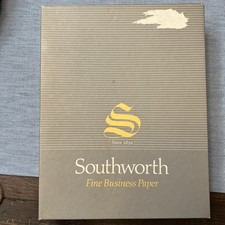 VTG SOUTHWORTH Fine Business Paper 25% Cotton Cockle 8.5x11 Open Box Full picture