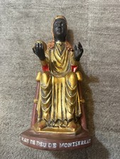 Vintage Mare de Déu de Montserrat 45059 20cm Statue La Moreneta Spain Figurine picture