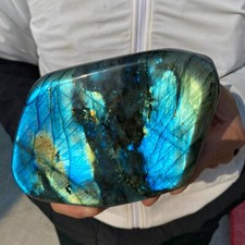 4.7lb Natural Labradorite Gorgeous Feldspar Crystal freeform Specimen Healing picture