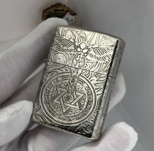 Constantine Guardian Angel wings zippo Lighter Silver 5 Sides In a New Box picture