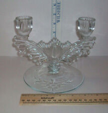 Tiffin Franciscan Art Deco Vintage Wing Double Candle Holder Retro picture
