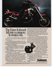 1986 Yamaha Fazer Vintage Print Ad picture