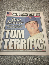 NY Mets Tom Seaver GOAT -.DIES New York Post 9-3-2020 picture