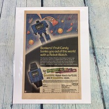 1985 Bonkers Candy Robot Watch Vintage Print Ad/Poster Promo Art Magazine Page picture