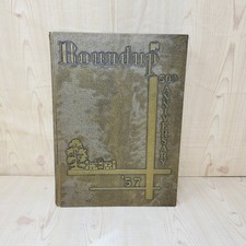 ROUNDUP HIGHSCHOOL YEARBOOK GREAT FALLS MONTANA 1957 picture