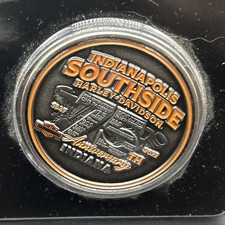 Harley Davidson Challenge Coin Indianapolis South side 75th Anniversary  picture