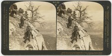 ARIZONA STEREOVIEW - Grand Canyon - Descending Copper Mine Trail - HC White picture