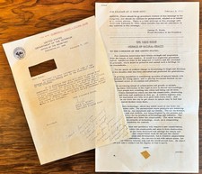 WHITE HOUSE MESSAGE ON NATURAL BEAUTY LYNDON JOHNSON 1965 NATURE CONSERVATION picture