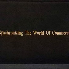 Vintage 4Gold UPS medallion set. Synchronizing The World Of Commerce. W/ Case picture