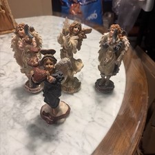 Lot of 4 Vintage Boyds Bears & Friends Folkstone Collection Angel Figurines picture
