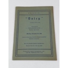 1926 Antique DULRY Play Program Waverly High School New York Advertisements picture