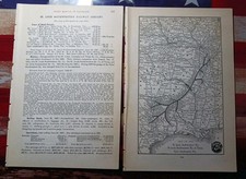 ~1898 Train Route Map + Railroad Report ST LOUIS SOUTHWESTERN Tyler Southeastern picture