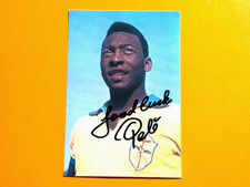Pele original autograph original signature picture