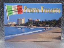 Puerto Vallarta Las Glorias Beach Mexico Travel Tourism Topographical Postcard picture