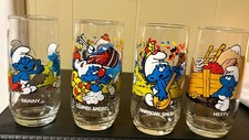 Vintage 1983 Smurfs Collector Drinking Glasses Lot of 13 including Gargamel picture