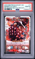PSA 10 2016 ONE PIECE KIZUNA BOOST CARD BATTLE PROMOS #11 MONKEY D. LUFFY picture